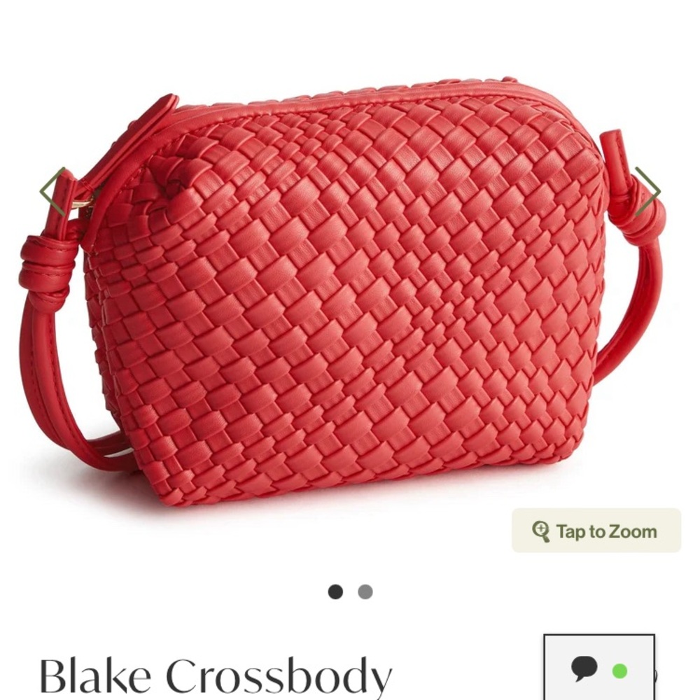 NEW Vera Bradley Blake Crossbody in Cayenne Faux Leather